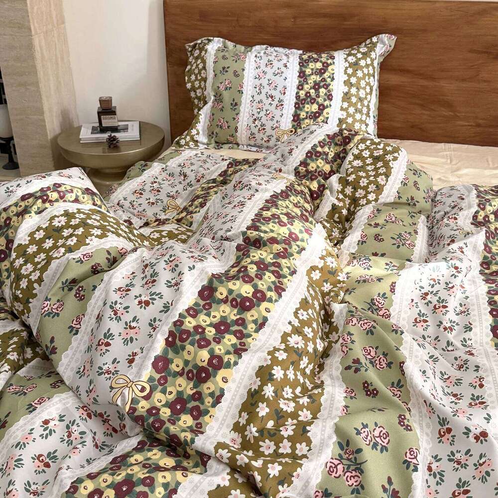 3pcs Brushed Bedding Pillowcase Set Skin Friendly Breathable Duvet Cover Pillowcases H260311