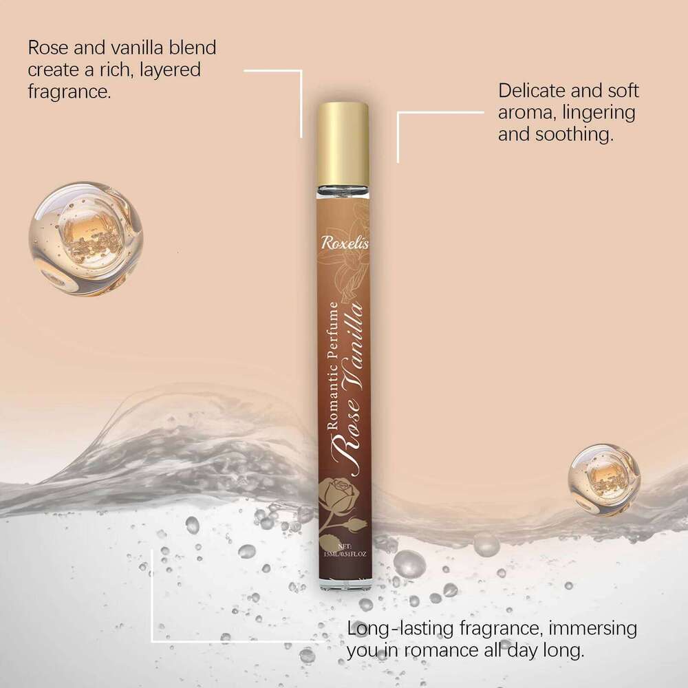 Roxelis 15ml Rose Vanilla French Style Romantic Lasting Fragrance Sweet Scent Pheromone Flirting Daily Perfume Spray Z260311