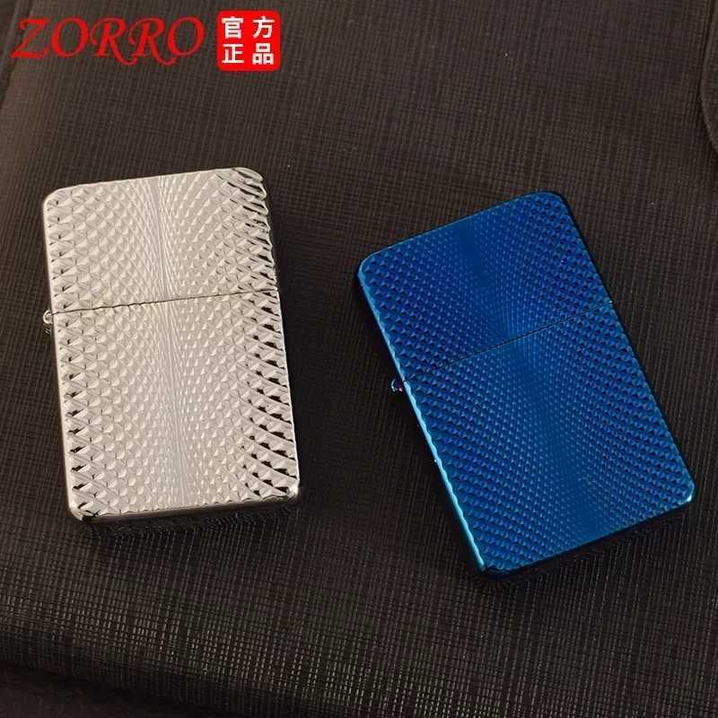 Metal Outdoor Lighter Split White Steel Inner Tank Pure Copper Windproof Kerosene Lighter Narrow Machine for Men N260311