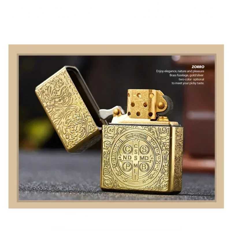 Authentic Retro High-End Waterproof Sealed Armor Constantine Kerosene Lighter Heavy Duty Metal Gasoline Lighter Mens Gift N2603111