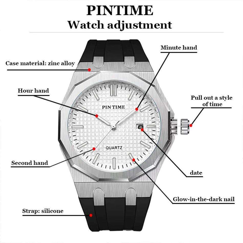 Men's Classic Business Alloy Premium Timepieces Quartz Movement Sports Watches Minimalist watch