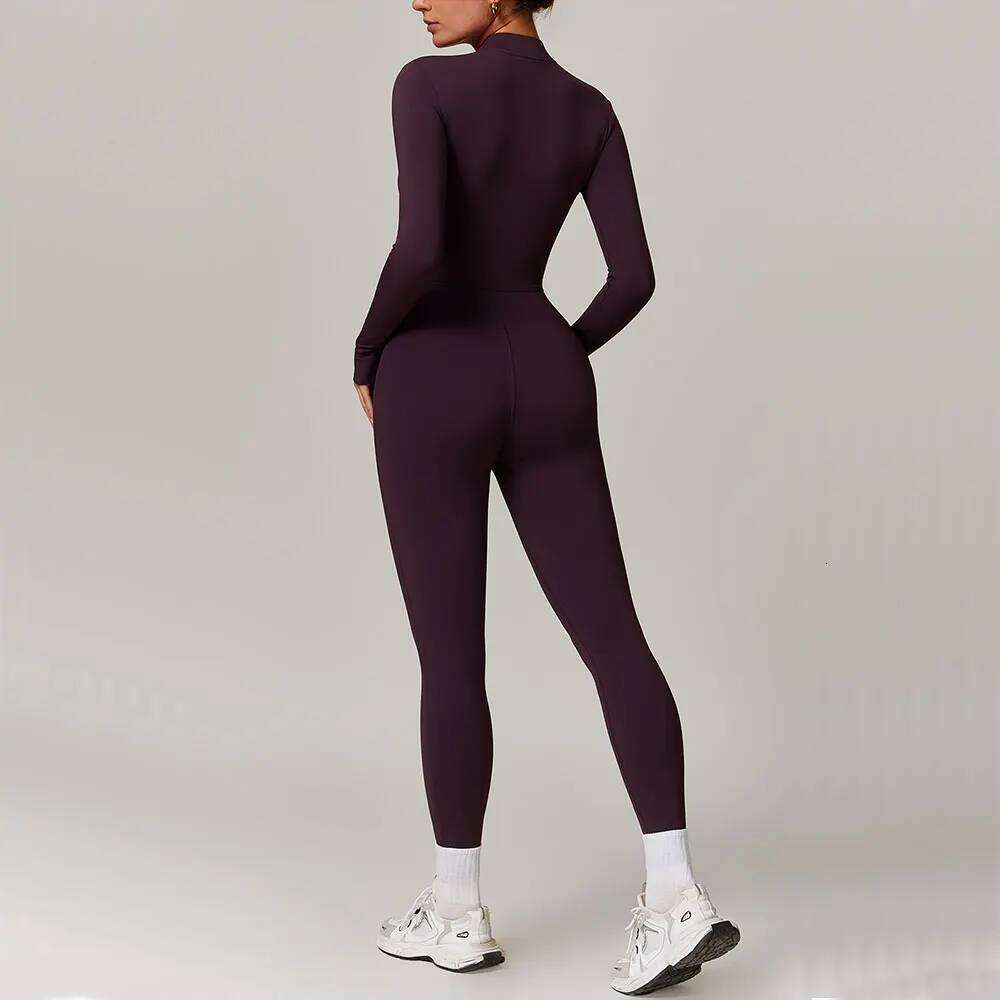 Velvet Jumpsuit Fitness Sports Gym Clothing Set Yoga Wear Pilates Workout Clothes for Women Outfit Push-up Activewear 26H0311