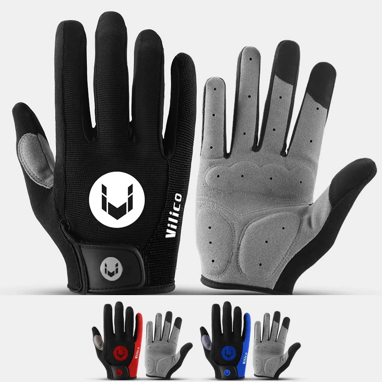 MTB Bike Sports Cycling Gloves Full Finger Men Women Running Fitness Gym Spring Summer Riding Motorcycle Gloves M260311