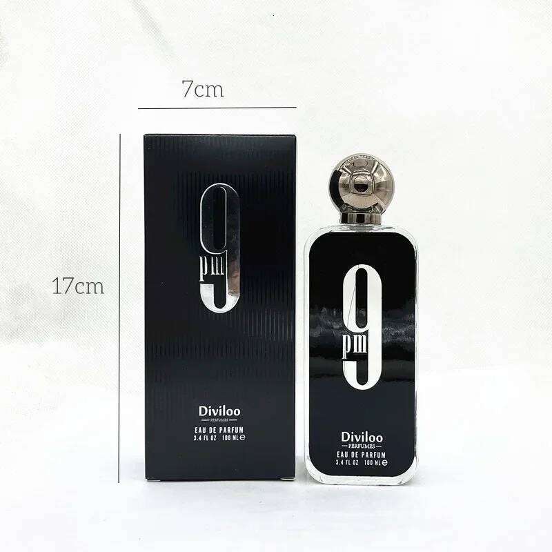 100ML 3.4FL.OZ 9PM Men's Perfume, Long Lasting Gourmet Oriental Notes Cologne, Eau De Parfum, Feronomas Perfume Hombre Z260311
