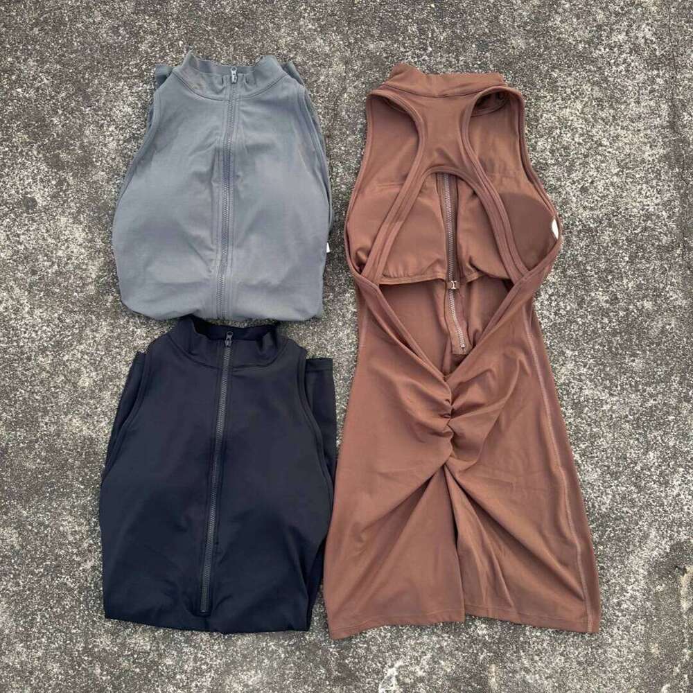 Solid color Scrunch Waist Tight Yoga Jumpsuit Shorts Set Women Zipper Gym Sportswear Fitness One Piece Sports Suit Workout 26H0311