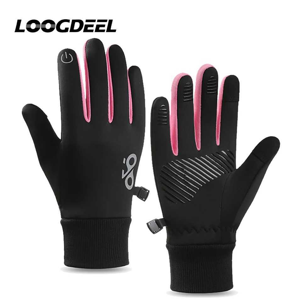 LOOGDEEL 1 Pair Kids Winter Gloves Anti-Slip Gloves for Kids Boys Girls Cycling Running Sports Outdoor Soft Warm Touchscreen M260311