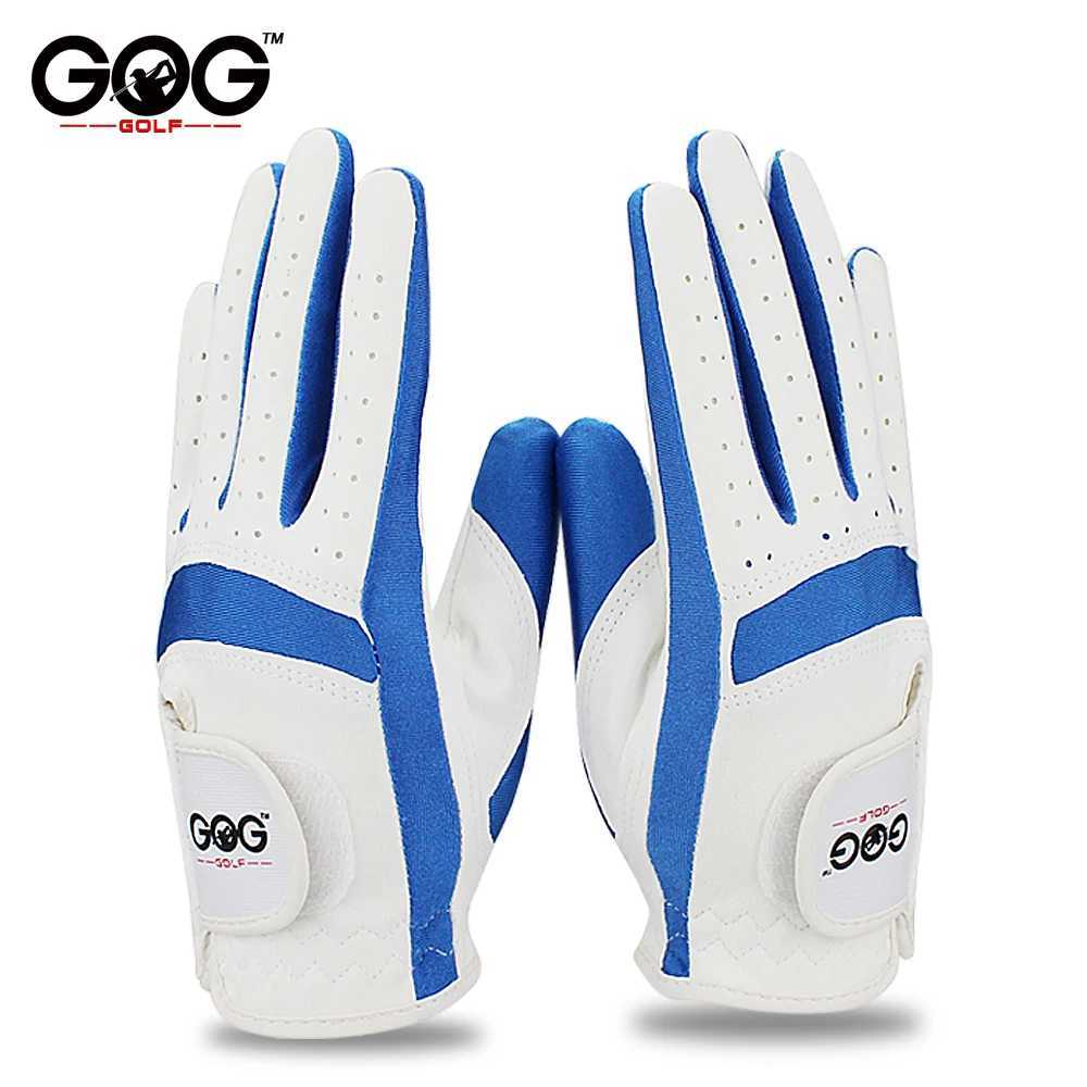 1pair LEft and right hand Gloves children Boys grils fabric 2 colors white blue soft and breathabLE sports glove new M260311