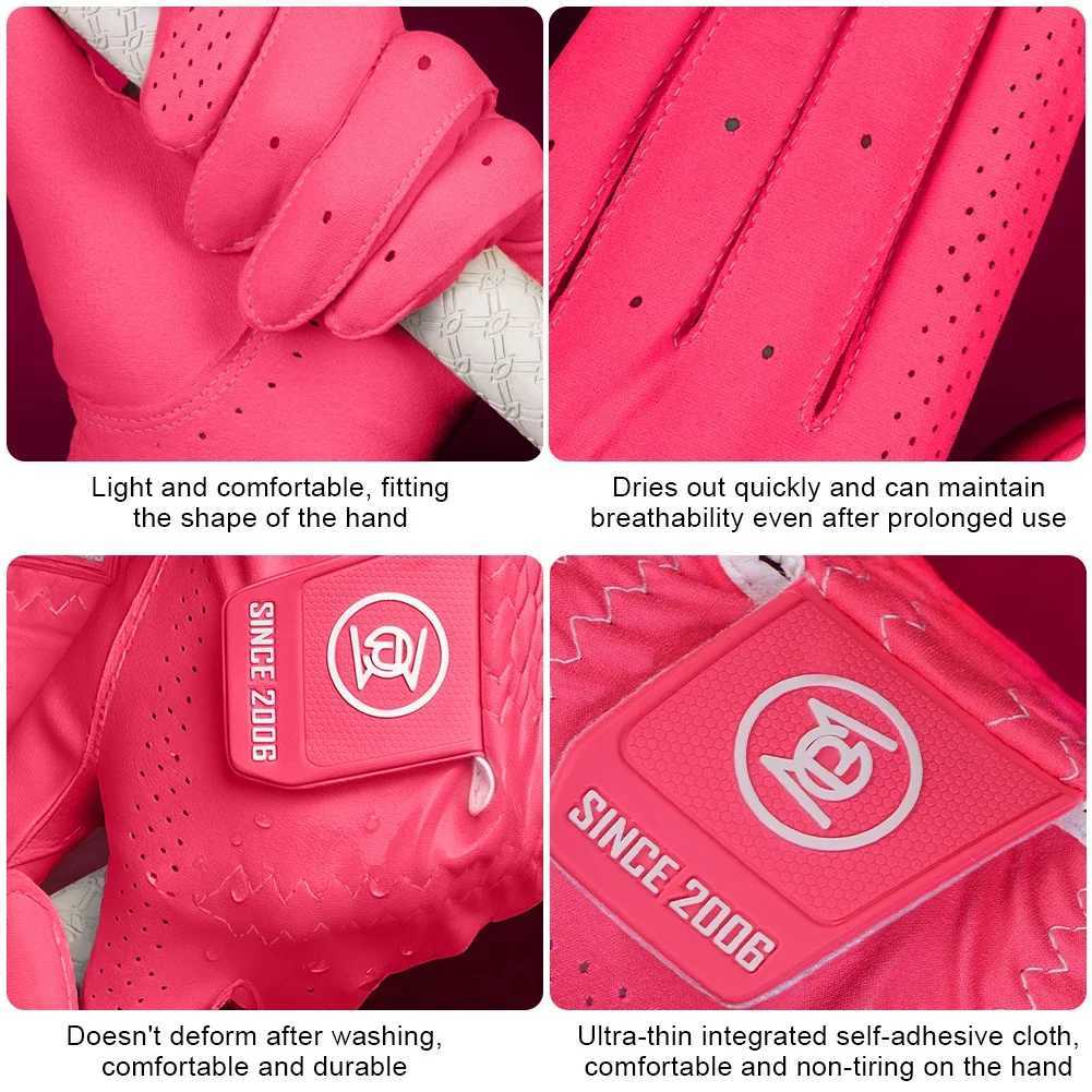 1Pair Womens Gloves - Nano Microfiber Anti-Slip Breathable UV Protection Sports Gloves M260311