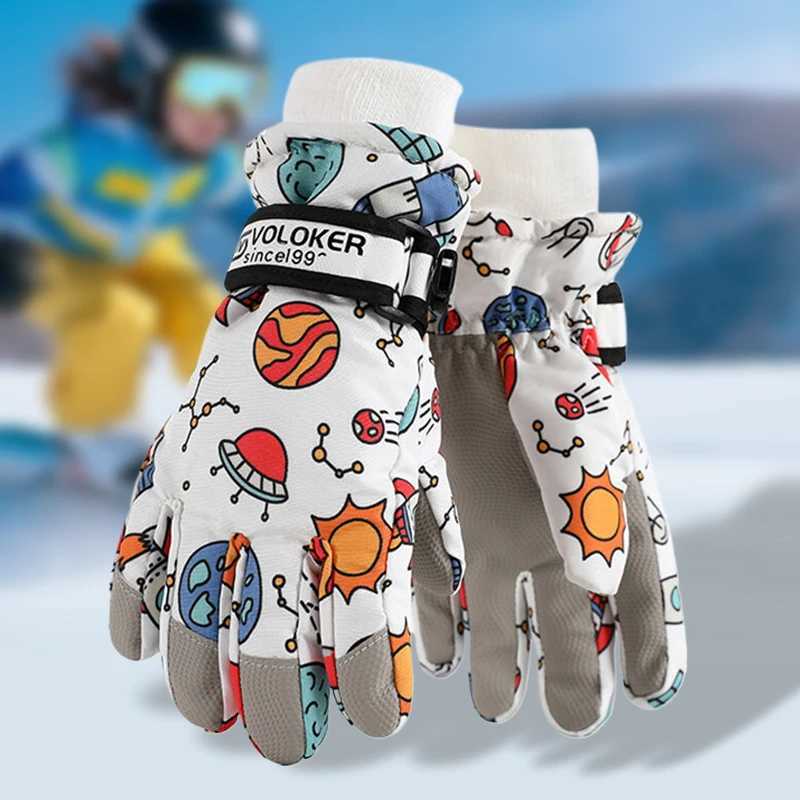 Ski gloves winter warm plus velvet thick men and women outdoor cycling non-slip snow waterproof gloves M260311