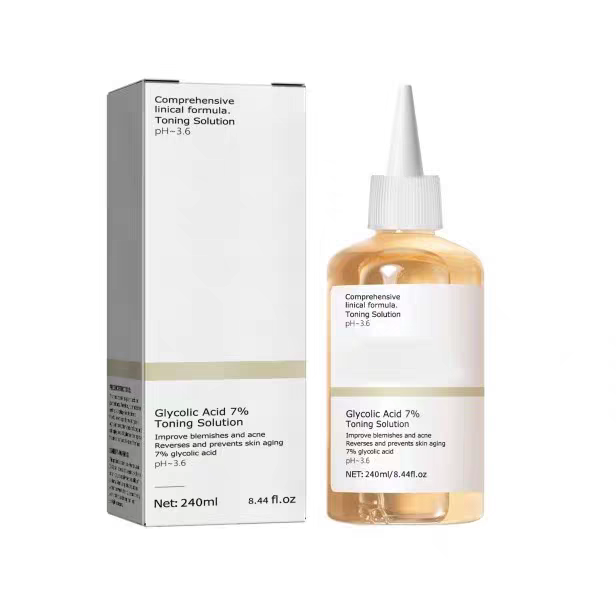 Ordinary 240ml Repairing Facial Oil Glycolic Acid 7% Toning Solution Nourishing Gentle Glycolic Acid Toner Face Essence