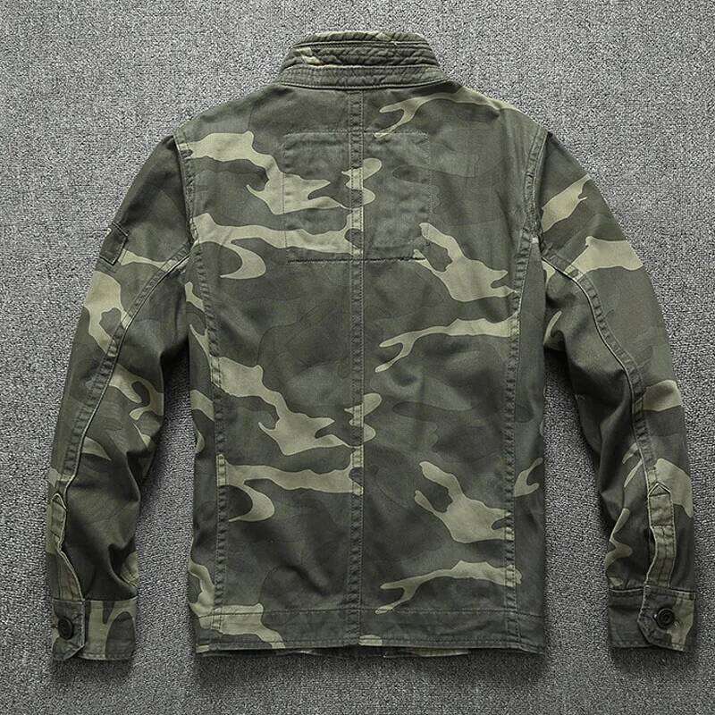 Men's cargo Denim Jackets Casual Cotton Comfortable Multiple pockets Loose Coats Male Tactical Jacket Mens 26H0311