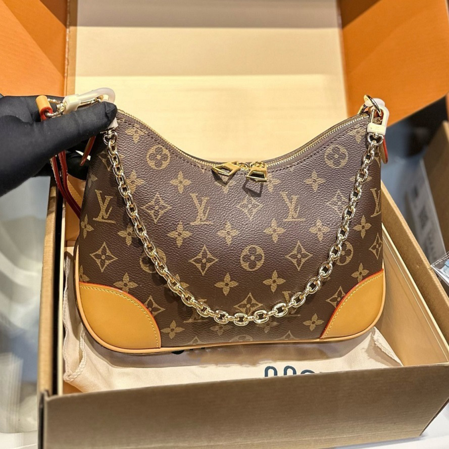 Designer Handbags Luxury Bags Wallets Shoulder Bags Crossbody Bags Women's High-Quality Chain-Strap Bags Yellow Horn-Patterned Canvas with Leather Trim