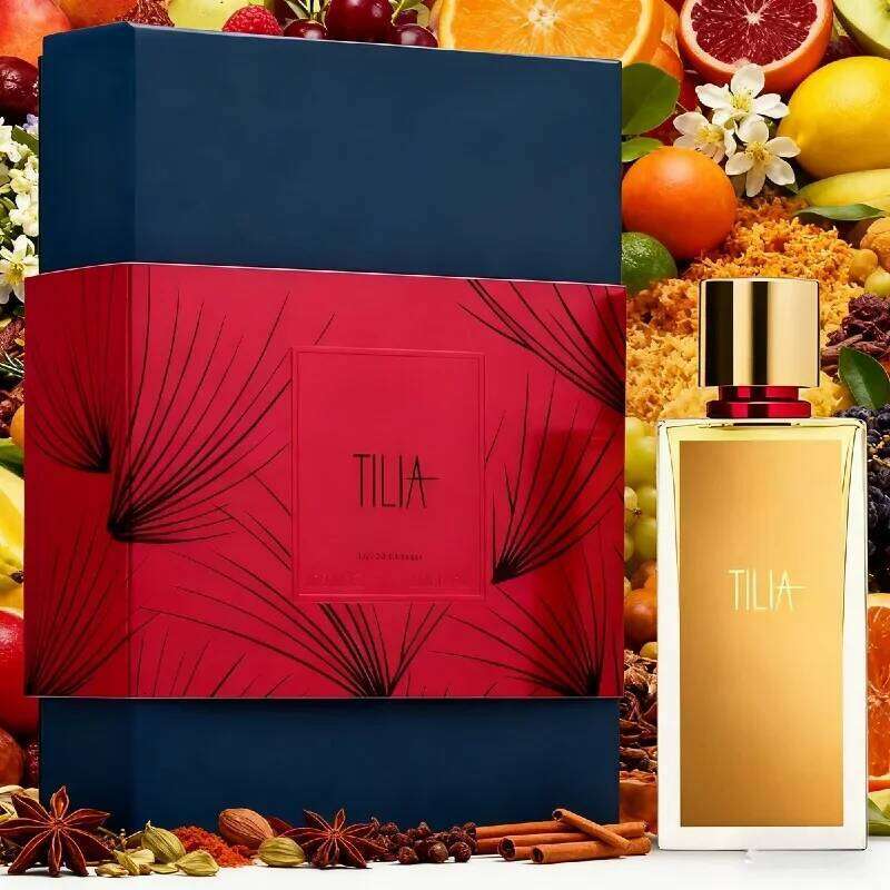 TILIA Luxury Niche Perfume 100ML - Fresh Linden Blossom Green Woody Fragrance, Long Lasting Unisex Scent for Day & Office Z260311
