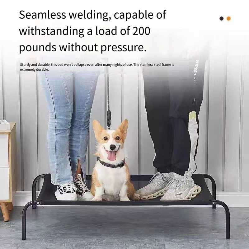 Outdoor dog house with roof Rattan dog bed with waterproof pad small and medium-sized dog bed X250412