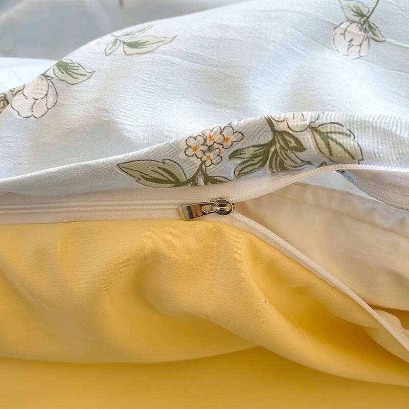 3pcs soft Duvet Set 1*Duvet Cover + 2*Pillowcase, Without Core Pastoral style floral Bedding Set, Soft Comfortable H260311