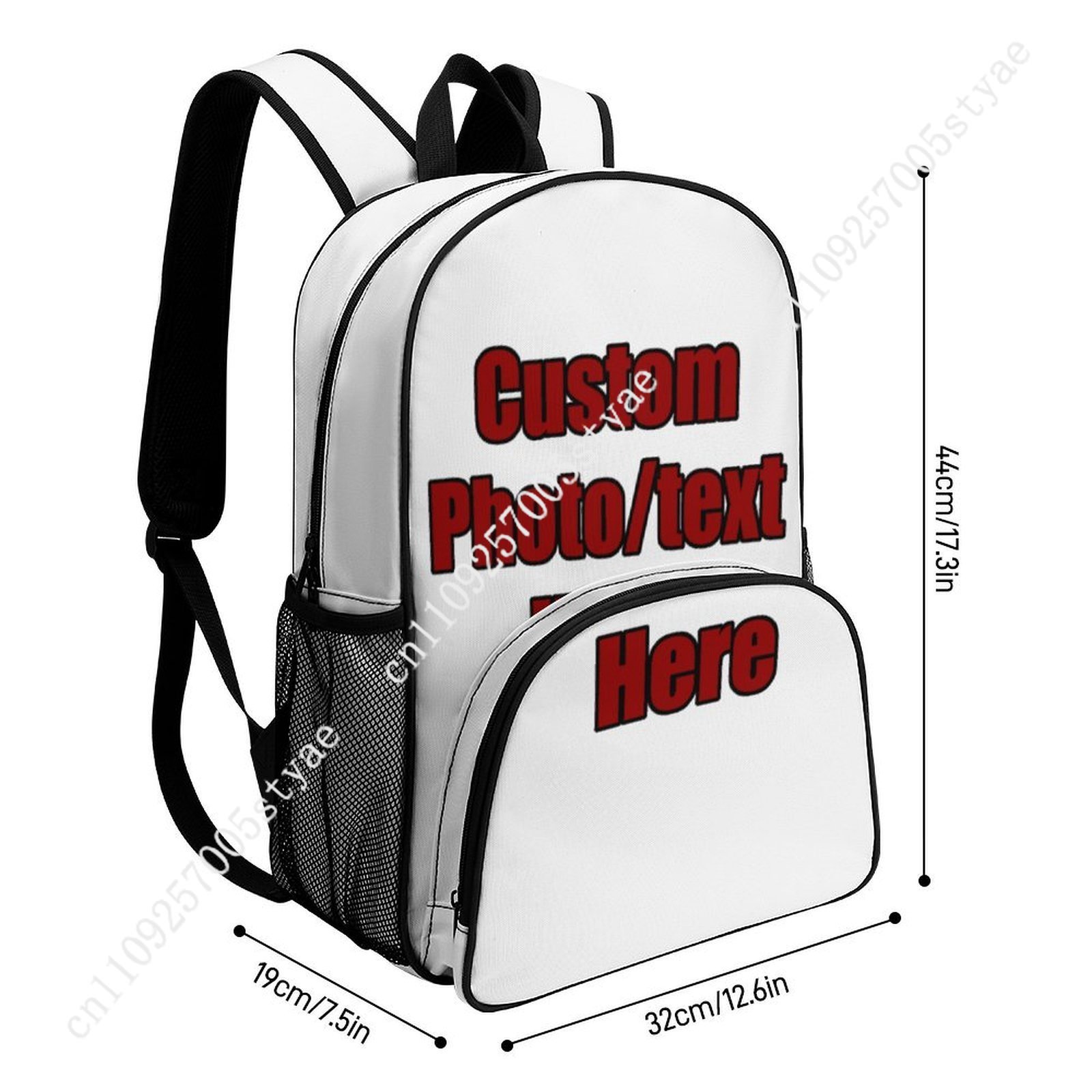 Woody Large Capacity Backpack Disney Cartoon Toy Story Schoolbag Man Woman Teen Boy Girl Fashion Bags Design Your Photo Logo Party Holiday Custom Gift