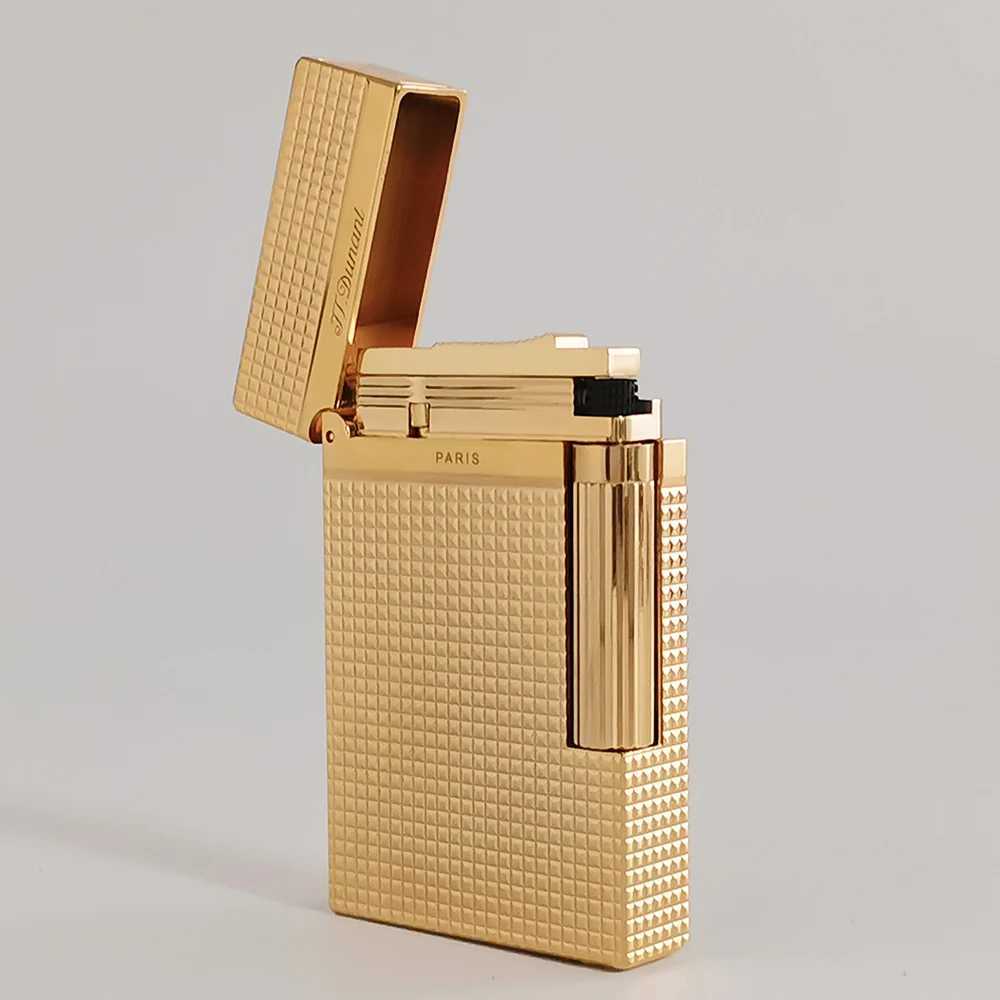 JTDunant L2 Gas Lighters Brass Classical Sound Smoking Tobacco Cigarrette Accessories Men Gift Personal Customization N260311