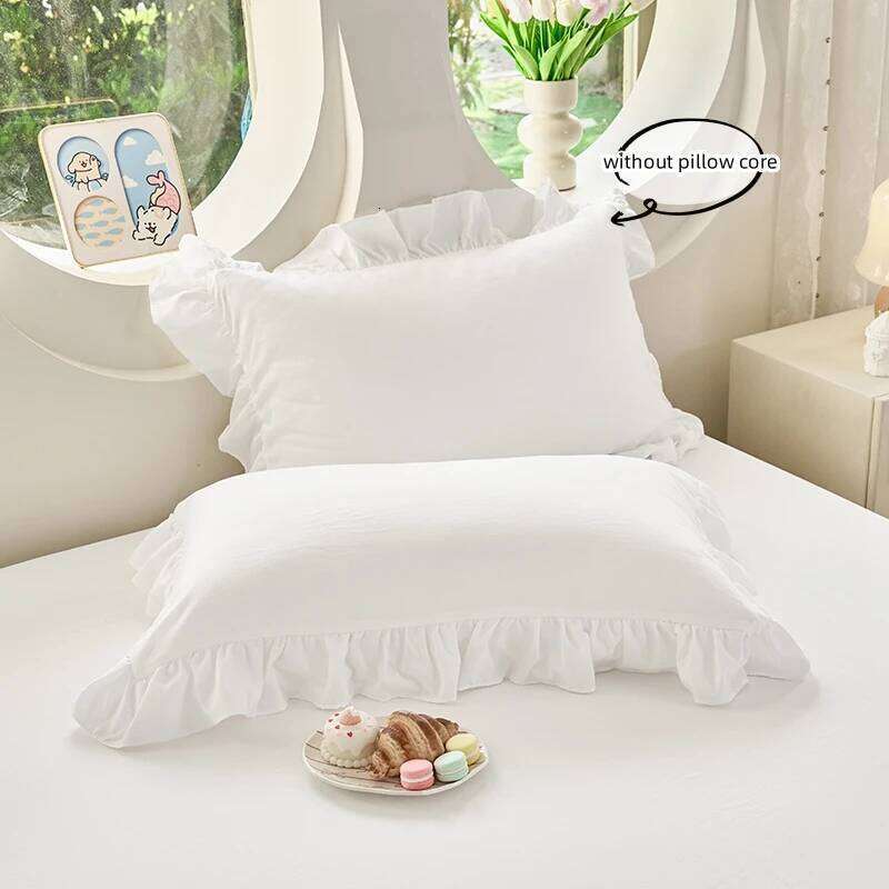 3pcs flowers embroidery Bedding set ruffles Duvet Set 1*Duvet Cover + 2*Pillowcase, Without Corefor bedroom guest room H260311