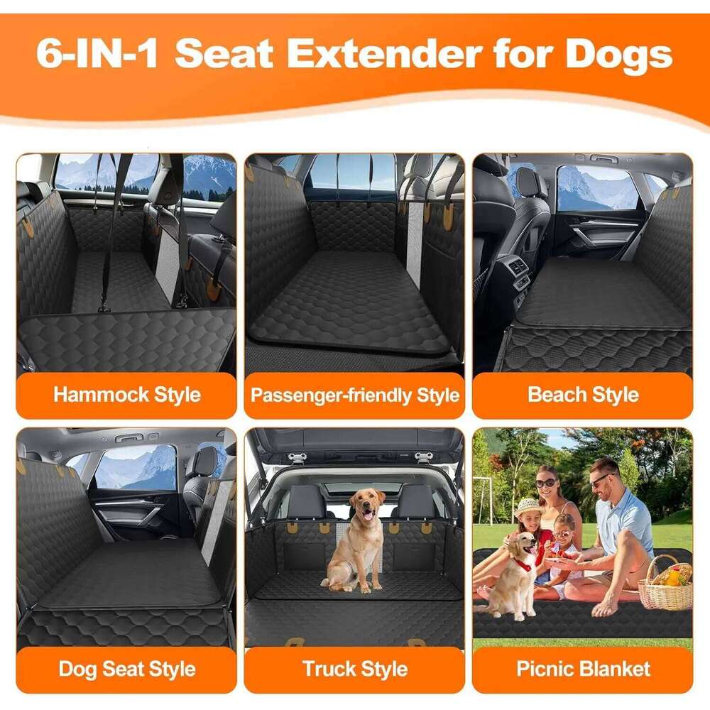Waterproof Travel Accessories Foldable Dog Pet Safety Hammock Trunk Mat Car Rear Back Seat Protector 26Y0310