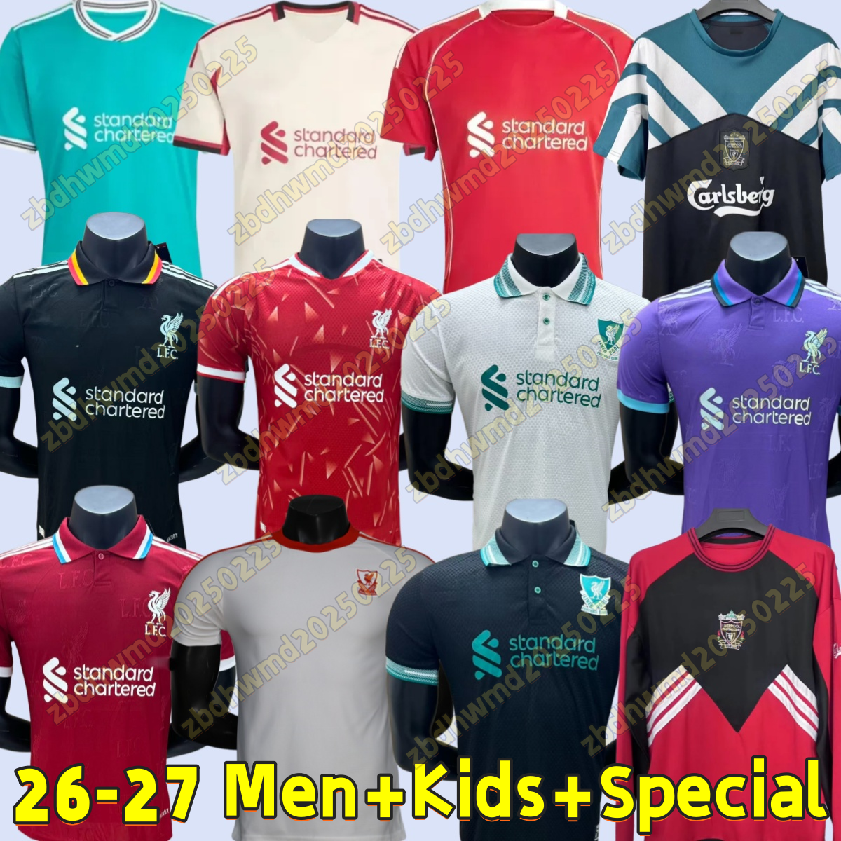 26 27 liverpool ISAK Salah DIOGO JOTA WIRTZ FRIMPONG KERKEZ MAC ALLISTER EKITIKE Szoboszlai GAKPO soccer jerseys 2025 2026 2027 football shirts Adult kids kit