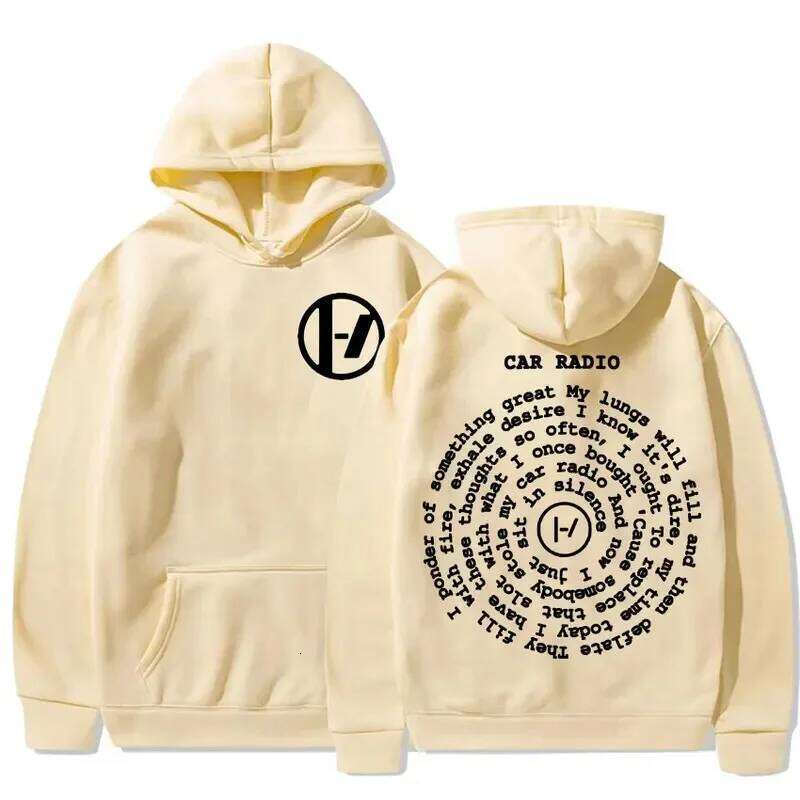 2025 Twenty One Pilots Car Radio Double Sided Print Hoodie Harajuku Hip Hop Oversized Sweatshirt Men Women Fashion Casual Cozy H L260512