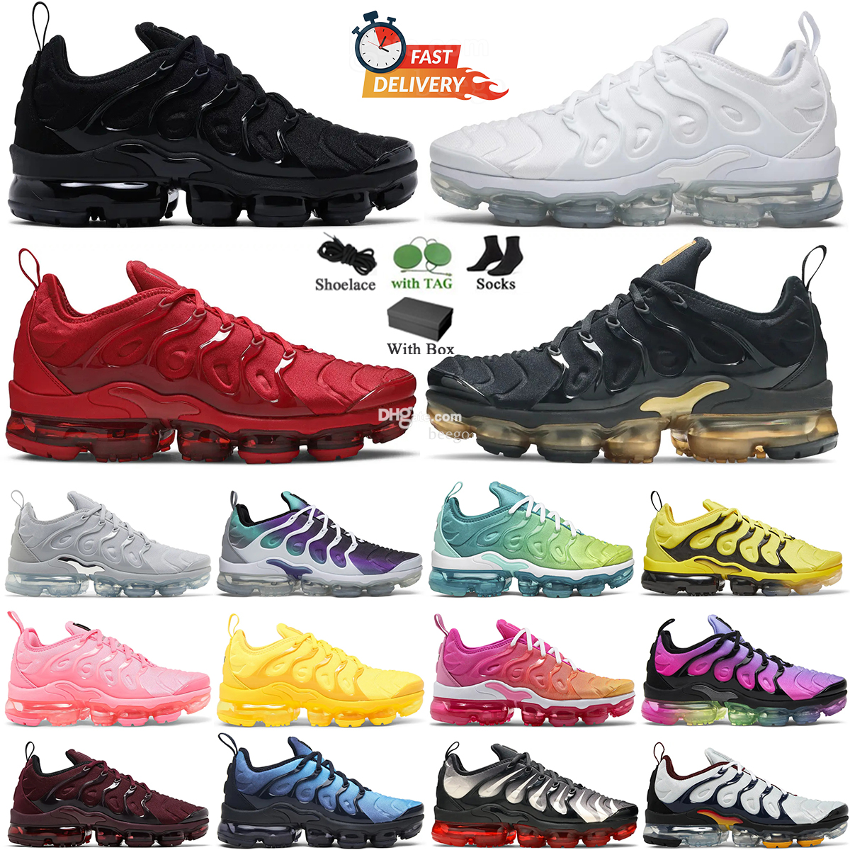 TN Plus Running Shoes Men Women Trainers Triple Black Tennis Ball USA Cherry Hyper Violet Olive Orange Gradients Outdoor Sneakers Eur 36-47