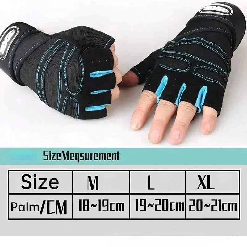 Fitness Half-finger Gloves Sports Exercise Men Women Protective Anti-slip Wrist Guard Barbell Cycling Equipment Training Gloves M260311