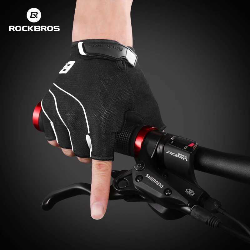 ROCKBROS Cycling Gloves Men Women Sports MTB Road Half / Full Finger Bicycle Gloves Breathable Shockproof Anti-slip Bike Gloves M260311
