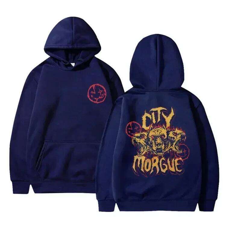 New rap city morgue hip-hop and women's fashionable casual sportswear brand hoodie men's streetwear hot item C260311