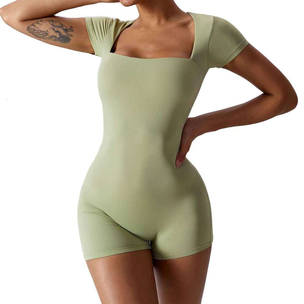 Overalls Women Yoga Jumpsuit For Sports Fitness Set Tight Shock-absorbing Sexy Hip Lifting Gym Push Up Exercise 26H0311