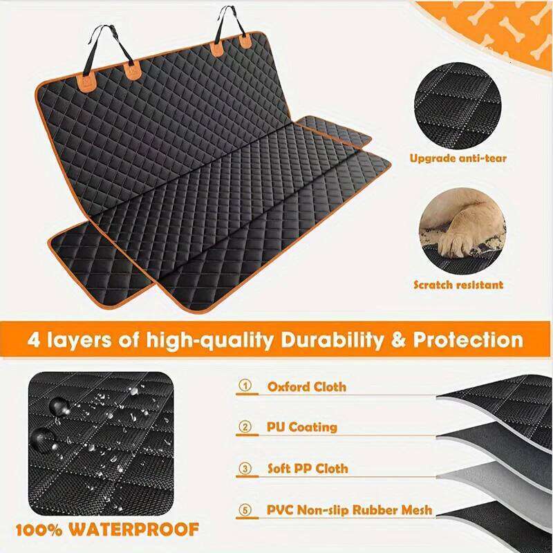 Cover Waterproof Pet Dog Carriers Travel Mat Hammock For Small Medium Large Dogs Car Rear Back Seat Safety Pad 26Y0310