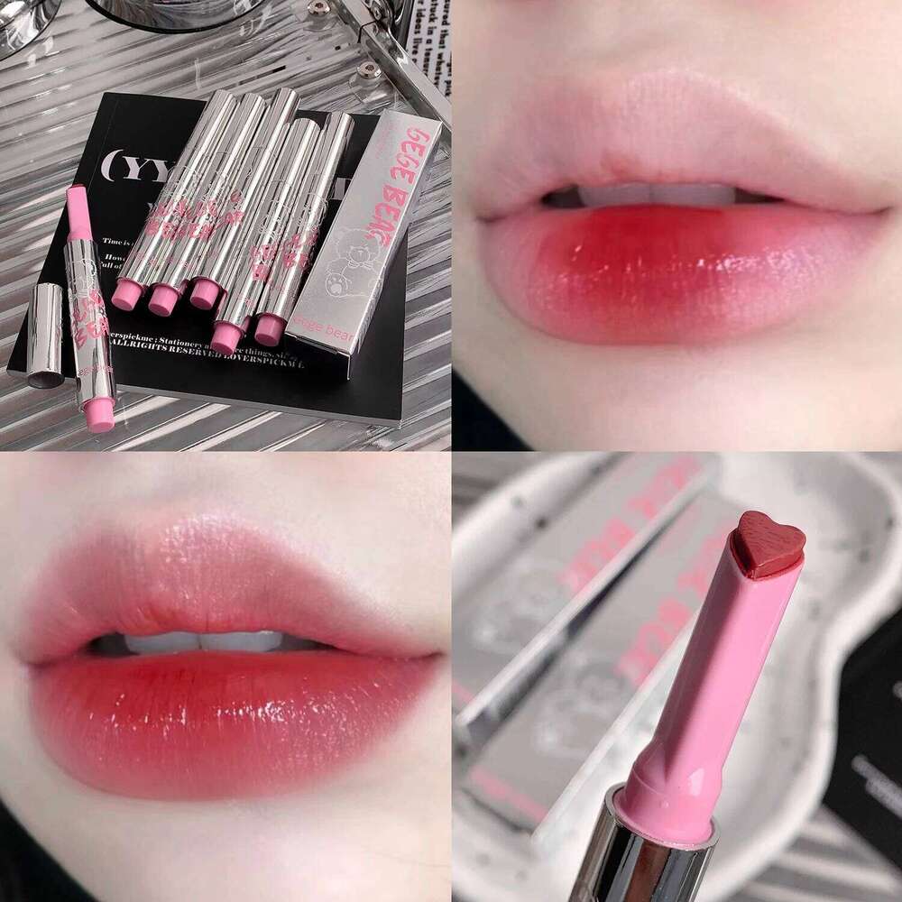 Gege Bear Translucent Crystal Pen Moisturizing Water Light Mirror Solid Lip Jelly Whitening Lipstick W260311