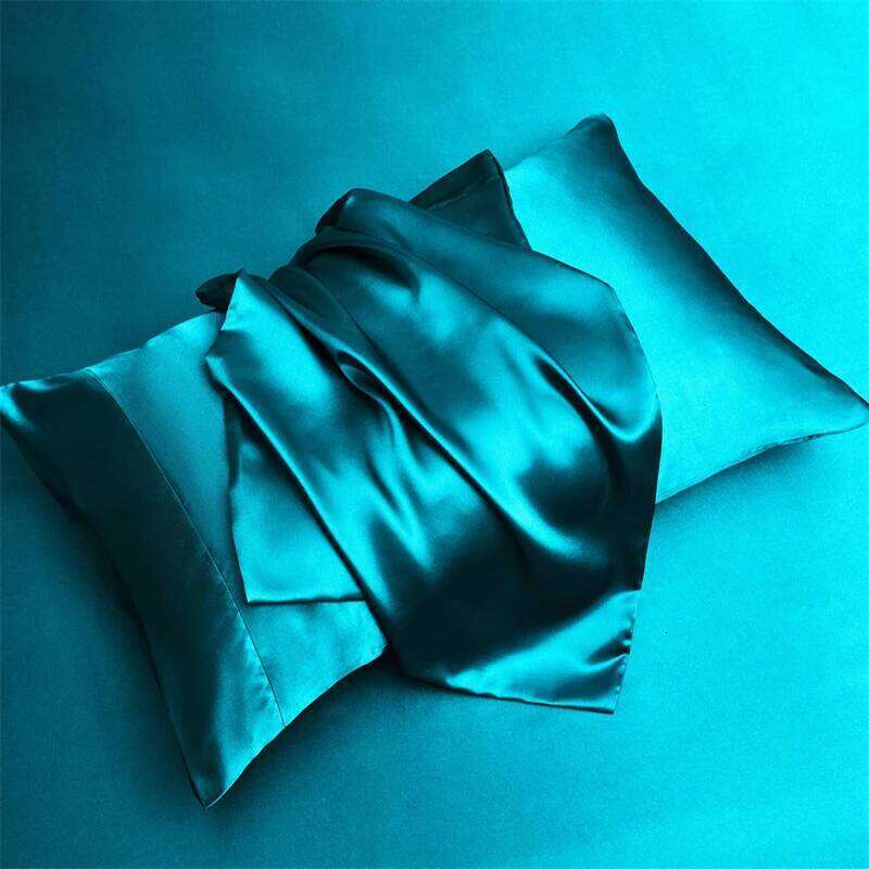 Summer Satin Silk-like Bed Set Flat Sheet/Fitted Sheet + Pillowcase Solid Color Mattress Cover Twin Full Queen H260311