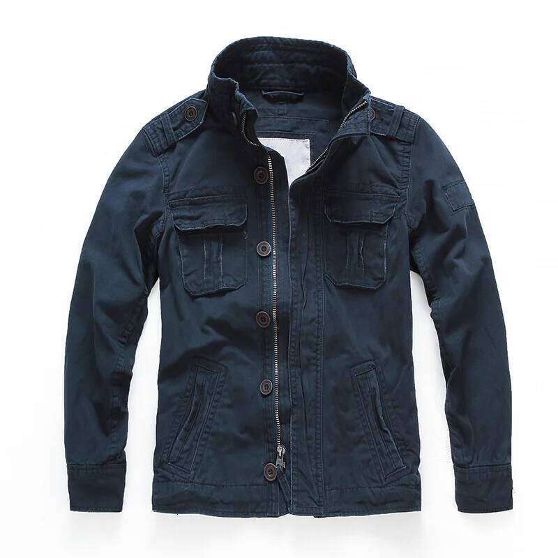 High Grade Men's Jackets Pure Cotton Multiple Pockets Camouflage Tooling Men Clothing Casual Jacket Coat A5F268 26H0311