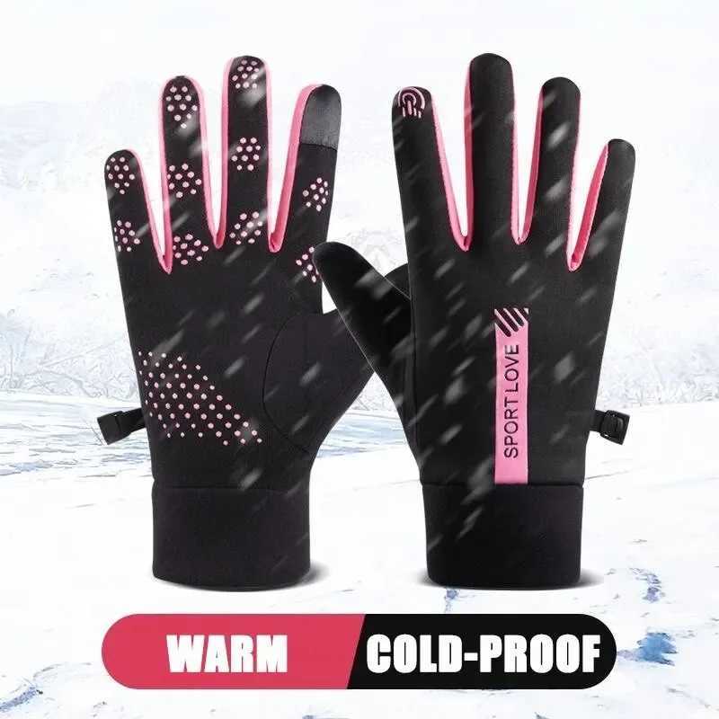 Winter Sports Warm Gloves Windproof Anti-Cold Touch Screen Skiing Gloves Water Resistant Outdoor Sports Cycling Driving Gloves M260311