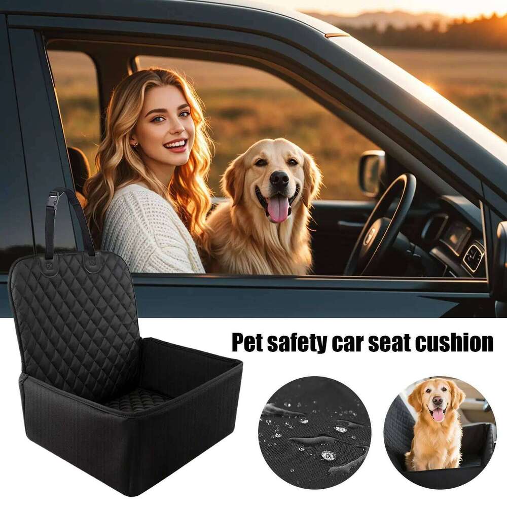 Oxford Cloth Front Passenger Car Cat Dog Seat Stain-Resistant And Washable Pet Mat 26Y0310