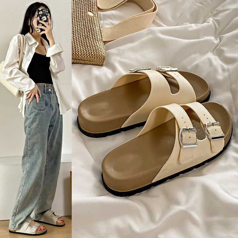 Fashionable and versatile Boken shoes thick soled fashionable and casual anti slip womens cool summer 2025 K260311