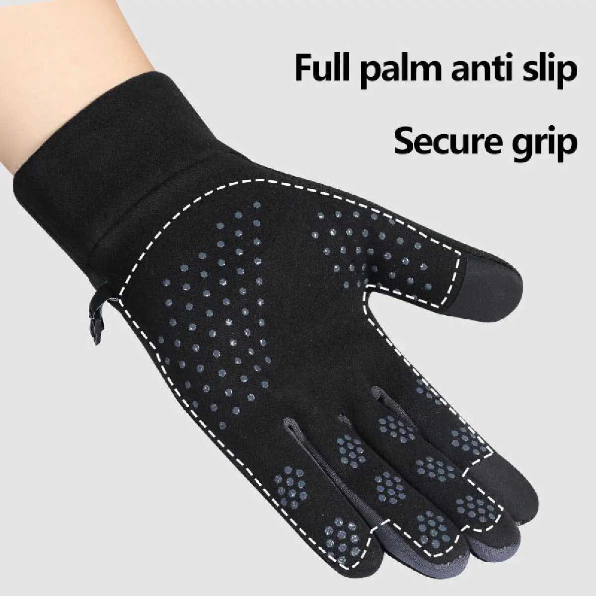 Women and Men Winter Sports Warm Gloves Waterproof and Anti Slip Cycling Gloves Wind and Cold Resistant Outdoor Activity M260311