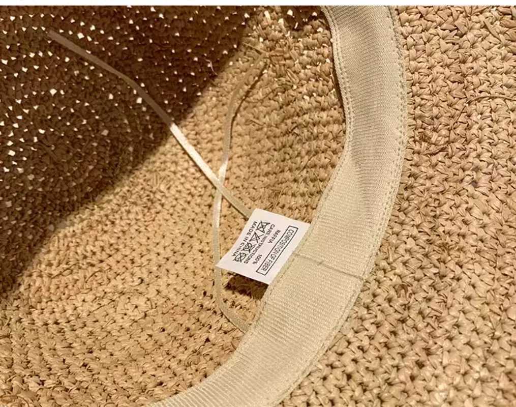 Designer High-quality Raffia Straw Hat Wen Summer Beach Sun Hats Korean Luxury Travel Sun Protection Breathable Fisherman Hat X260311