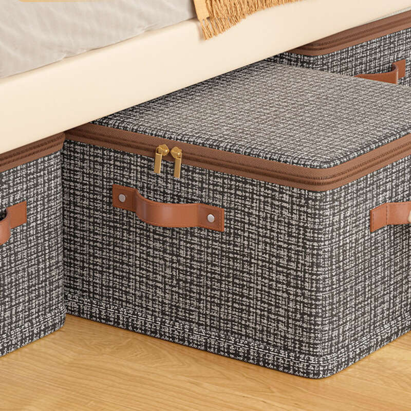 Home Organization Wardrobe Clothing Organizer Large Capacity Storage Box Zipper Closure Moisture-Proof Multiple Specifications for Student Dormitory