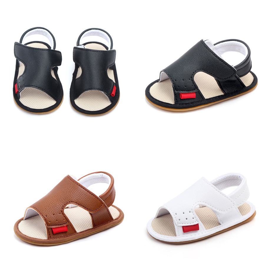Infant Sandals Fashion Soft Crib Shoes Anti Slip Summer Kidszworld Toddler Boys Girls First Walker Baby Soft Sole Sandals Shoes K0730