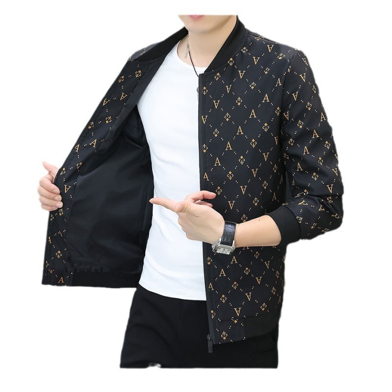 Luxury Brand Designer Clothes Exclusive For Foreign Trade: Men's Jacket 2024 New Korean Style For Teenagers And Students, Trendy, Simple, Versati