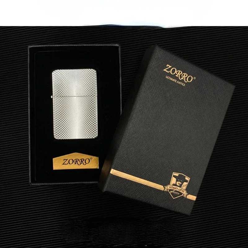 Metal Outdoor Lighter Split White Steel Inner Tank Pure Copper Windproof Kerosene Lighter Narrow Machine for Men N260311