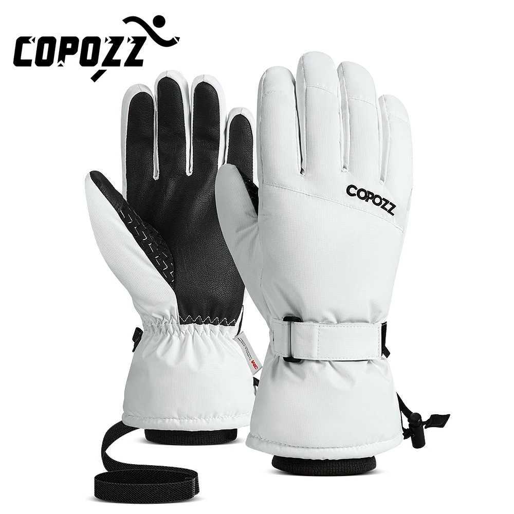 Copozz Men Women Winter Ski Gloves Waterproof Ultralight Snowboard Gloves Motorcycle Riding Snow Keep Warm Windproof Gloves M260311