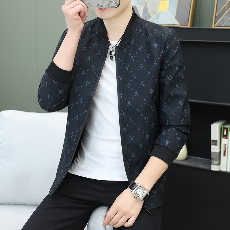 Luxury Brand Designer Clothes Exclusive For Foreign Trade: Men's Jacket 2024 New Korean Style For Teenagers And Students, Trendy, Simple, Versati
