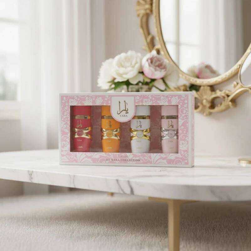 Yara Womens Perfume Gift Set 425ml Floral Fruity Gourmand Long Lasting Eau De Parfum with Vanilla Musk Amber & Jasmine Z260311