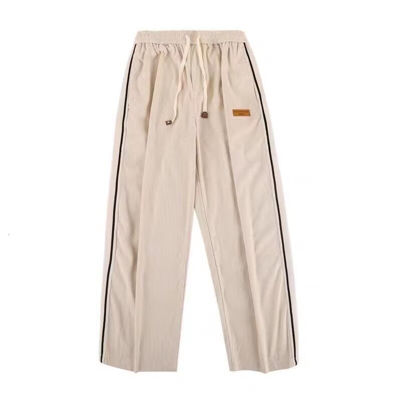 Men's Loose Designer Pants Casual Pants Style Trendy Versatile Pants Thin Wide-leg Trousers With A Draped Effect Floor-length Pants From The Sour