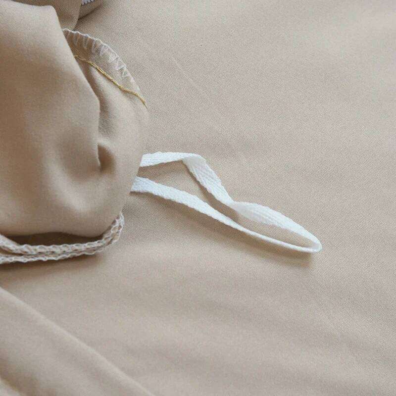 Solid Color Brushed Fabric Sets 4 Pieces Duvet Pillowcase Bedding Set Bed Sheet Quilt Cover Single Queen King Size H260311 - view 7