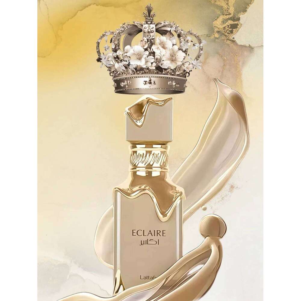 Eclaire Eau De Parfum 3.4oz / 100ml Sweet Vanilla Amber Long Lasting Unisex Perfume, Elegant Luxury Fragrance Gift Z260311