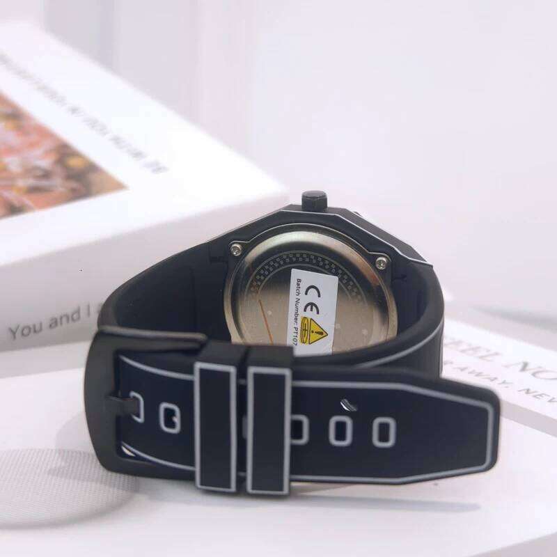 Men's Sports Electronic Quartz Wristwatch Anime-inspired minimalist design Lightweight buckle closure Unisex student timepiece